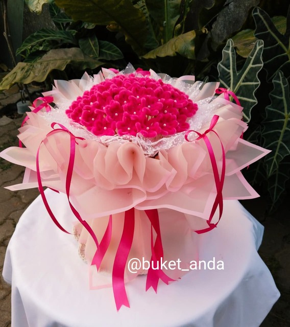 buket kawat bulu 50 tangkai