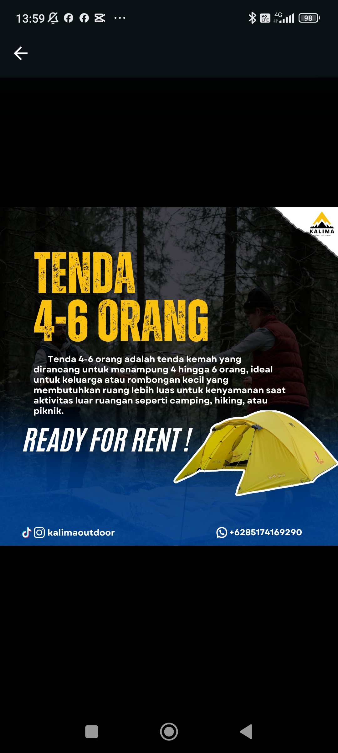 Tenda 4-6 Orang